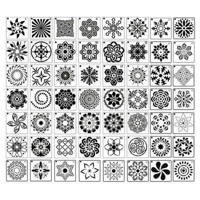 Plantilla de Pintura Mandala 36 Diseños - Estarcido Hueco para Pintura en Spray - Image 4