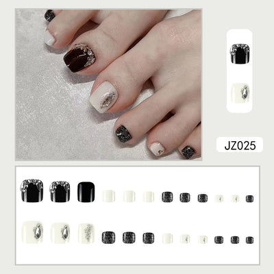 Uñas Postizas Brillantes Desmontables con Cristales Starlight - Image 6