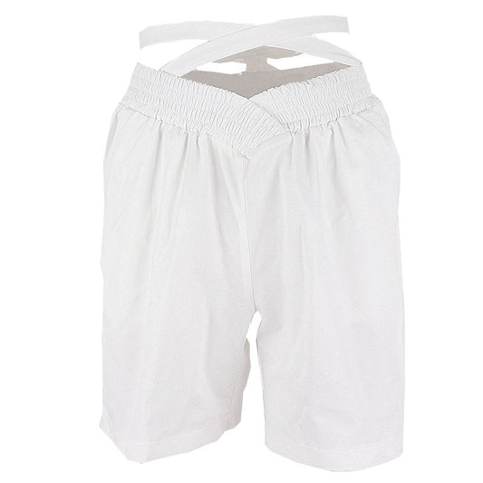 Pantalones Cortos Casuales de Cintura Alta para Mujer