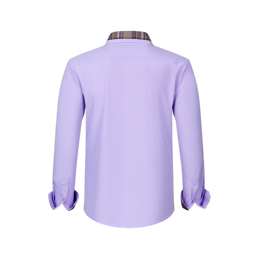 Camisa Manga Larga Hombre con Cuello Floral Patchwork - Image 15