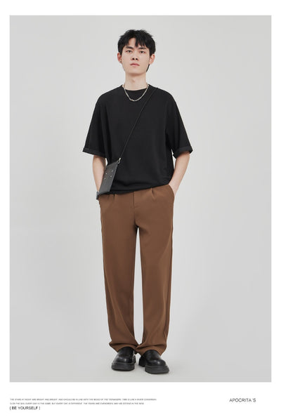 Camiseta Drape Suelta para Hombre - Estilo Casual Relajado - Image 12