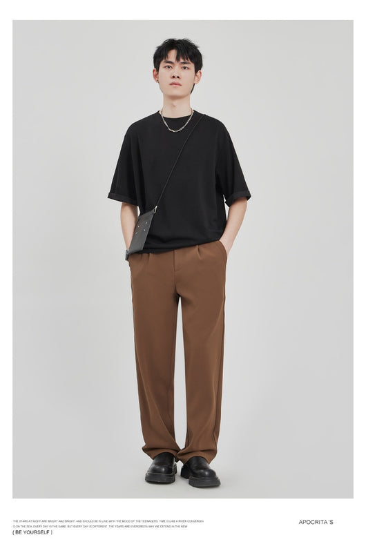 Camiseta Drape Suelta para Hombre - Estilo Casual Relajado - Image 12