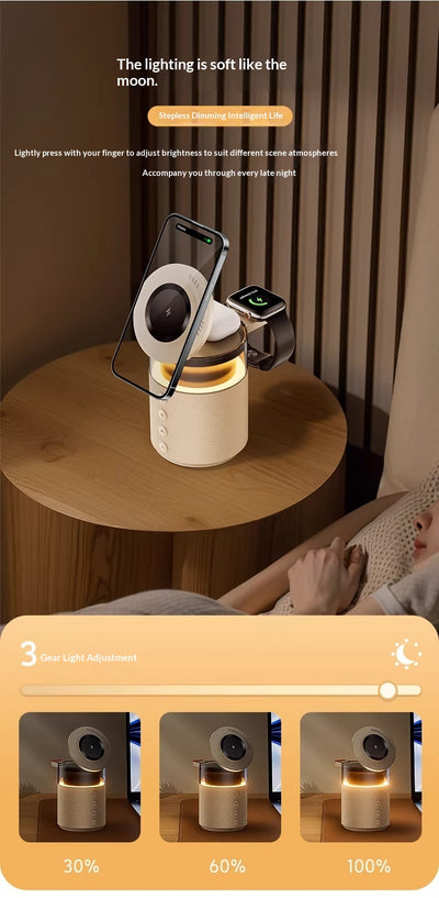 Cargador Inalámbrico con Parlante Bluetooth 2 en 1 - Regalo Perfecto - Image 21