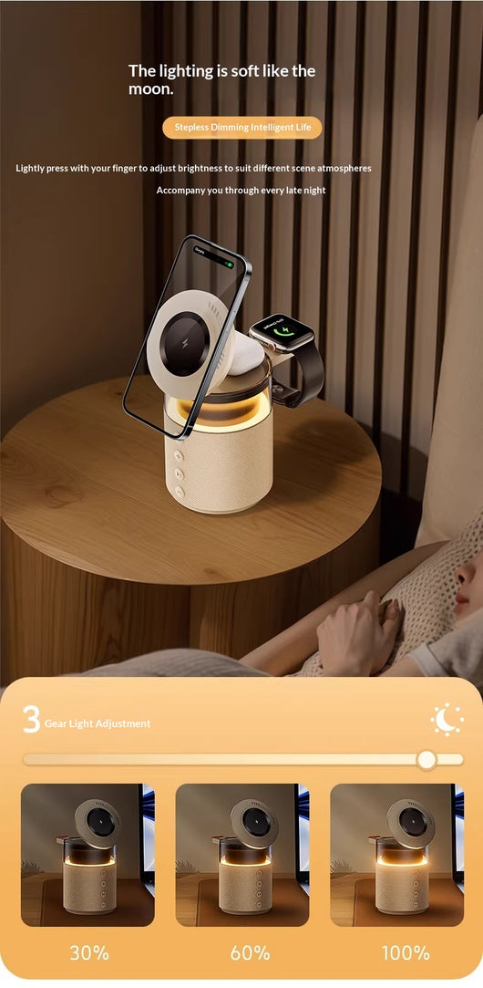 Cargador Inalámbrico con Parlante Bluetooth 2 en 1 - Regalo Perfecto - Image 21