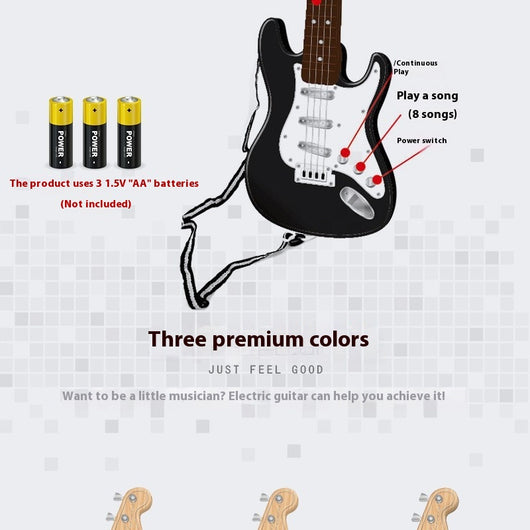 Guitarra Eléctrica de Juguete 4 Cuerdas para Niños Principiantes - Image 8