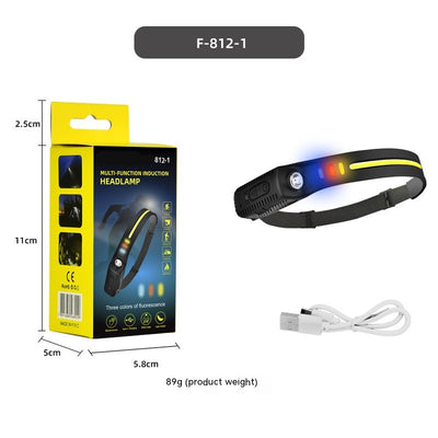 Linterna Frontal LED con Sensor de Movimiento y Carga USB-C - Image 5