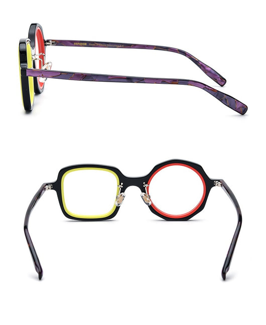 Lentes Ópticos Irregulares de Moda - Marco Tipo Placa - Image 14