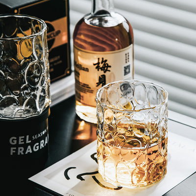 Vaso de Whiskey Europeo con Borde Dorado y Cristal Grueso Grabado - Image 30