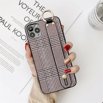 Funda para Teléfono Retro a Cuadros con Correa de Muñeca - Image 4