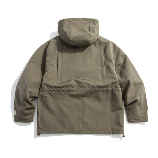 Chaqueta Funcional Retro Guochao - Estilo Casual Americano con Múltiples Bolsillos para Hombre - Image 3