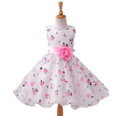Vestido Tank Top Niña con Estampado Digital y Efecto Puffed - Image 10