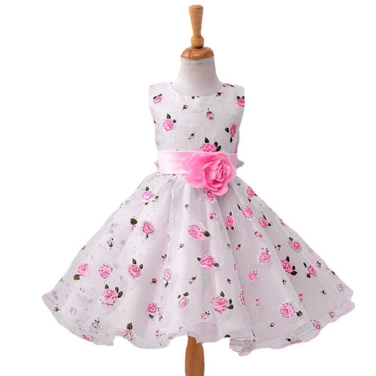 Vestido Tank Top Niña con Estampado Digital y Efecto Puffed - Image 10