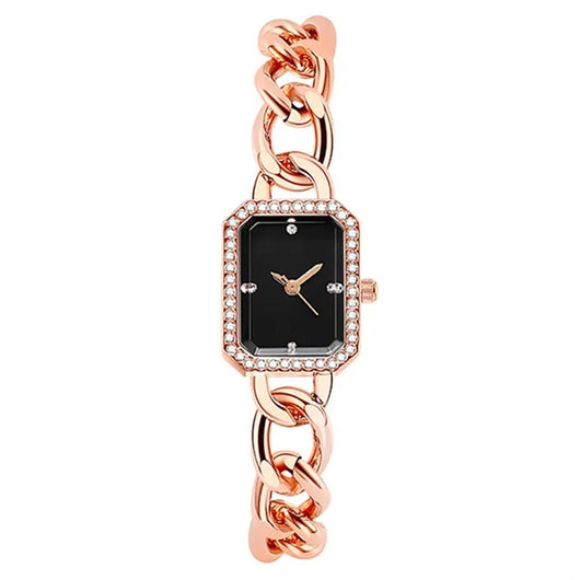 Reloj de Mujer Rectangular de Lujo Estilo Clásico con Movimiento de Cuarzo - Image 22