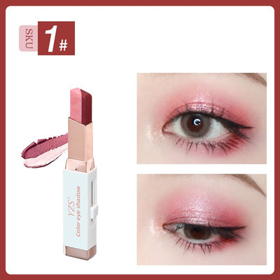 Sombra de Ojos en Stick Degradado Aterciopelado Bicolor con Acabado Perlado