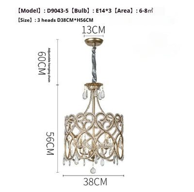 Lámpara de Araña de Cristal Envejecido - Lujo Francés para Sala de Estar - Image 6