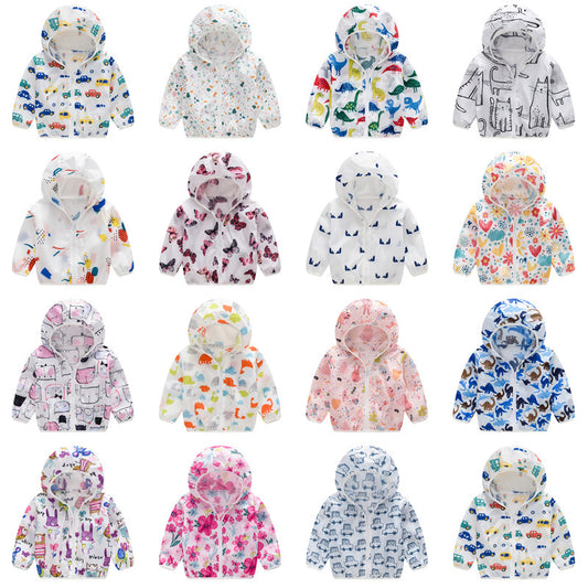 Chaqueta de Protección Solar para Niños - Ligera, Transpirable y con Capucha