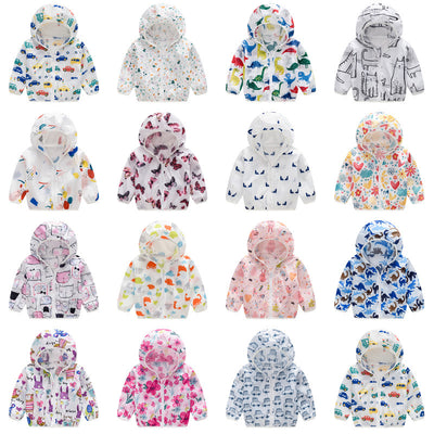 Chaqueta de Protección Solar para Niños - Ligera, Transpirable y con Capucha