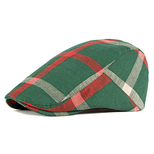 Gorra Clásica a Cuadros Estilo Británico para Hombre - Image 3