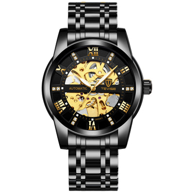 Reloj Mecánico con Pulsera de Acero Calado - Image 5