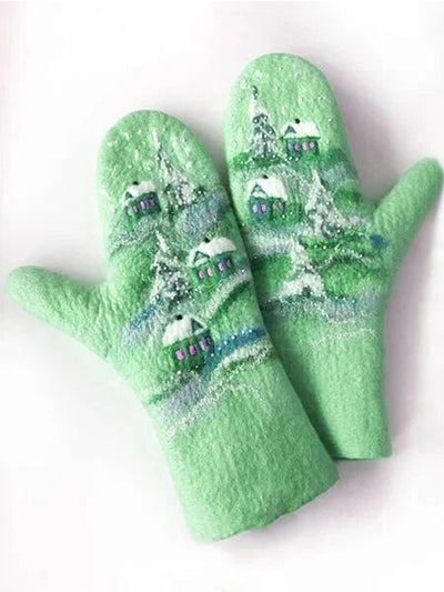 Guantes Navideños Térmicos Impresos para Invierno - Image 21