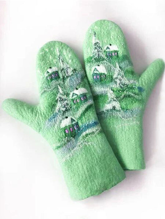 Guantes Navideños Térmicos Impresos para Invierno - Image 21