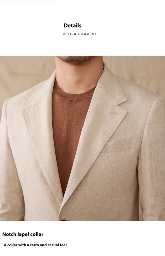 Saco de Lino Semiforro Casual para Hombre - Image 16