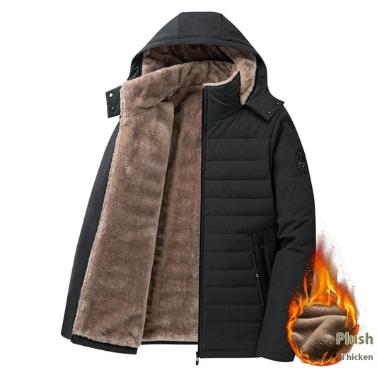 Abrigo Acolchado de Algodón para Adultos Mayores - Talla Grande Invierno - Image 2