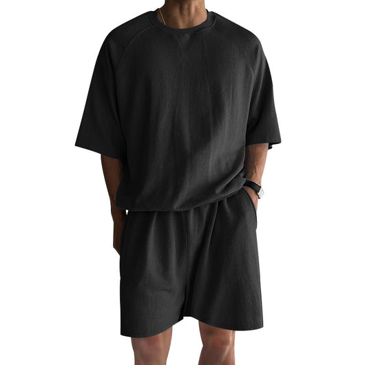 Conjunto Deportivo Hombre Shorts y Playera Terry Cuello Redondo - Image 12