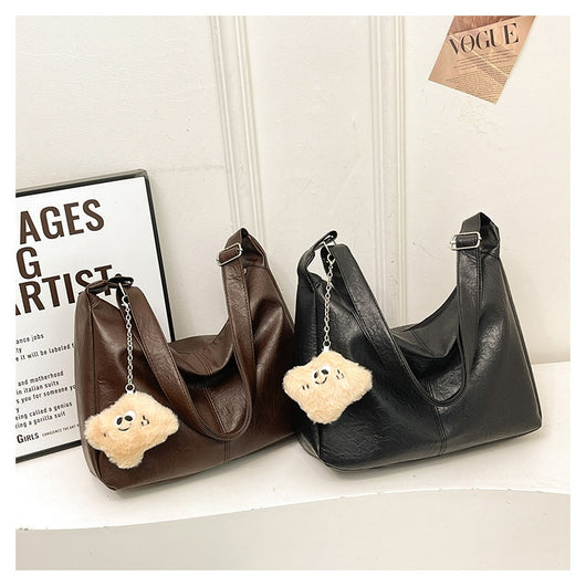 Bolsa Retro para Mujer de Gran Capacidad en Colores Sólidos - Image 28