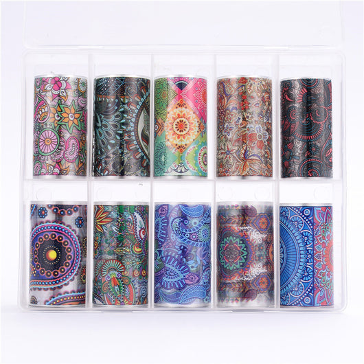 Calcomanías de Uñas con Diseño de Flores y Estrellas - Pegatinas Trendy - Image 22