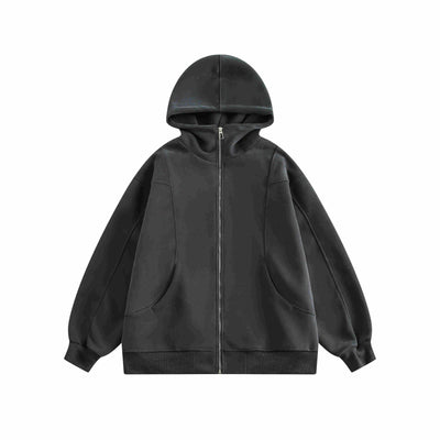 Sudadera Holgada con Capucha y Cuello Alzado para Mujer - Image 3
