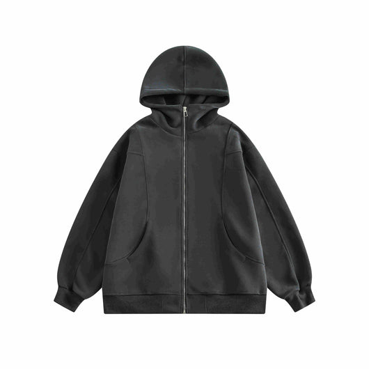 Sudadera Holgada con Capucha y Cuello Alzado para Mujer - Image 3
