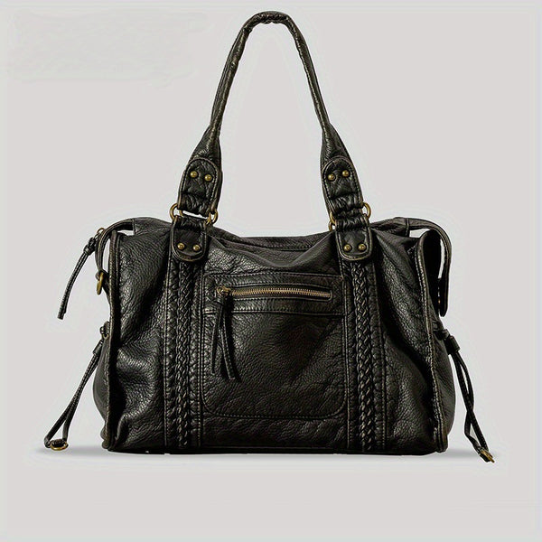 Bolso Mensajero Retro Francés para Mujer - Estilo Motociclista Vintage