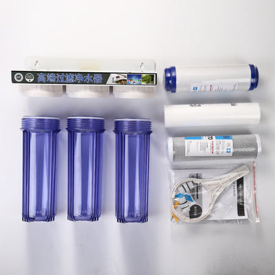Purificador de Agua Doméstico Tres Etapas con Prefiltro Transparente de 10 Pulgadas - Image 4