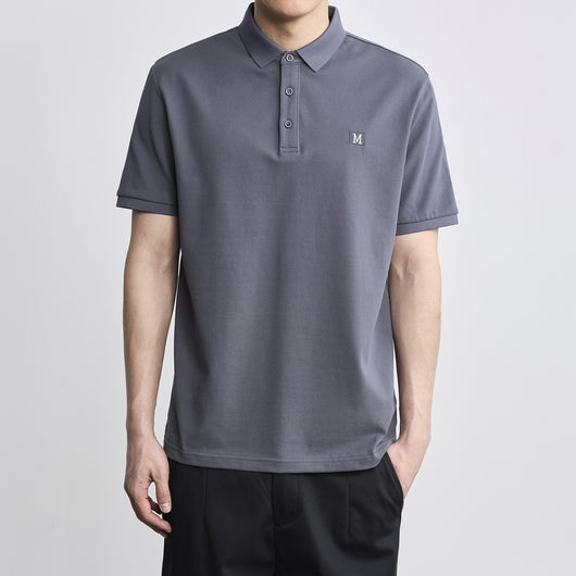 Polo Clásico con Bordado de Letras para Hombre - Image 3