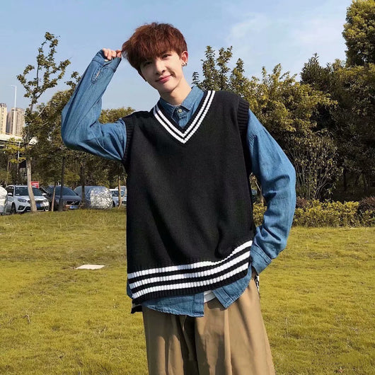 Chaleco Suelto sin Mangas Estilo Coreano para Otoño e Invierno - Image 9
