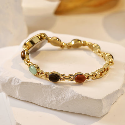 Pulsera de Jade Natural Multicolor Fu Lu Shou - Abundancia y Protección - Image 25