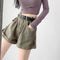 Shorts de Mezclilla Hot Girl con Dobladillo Enrollado para Mujer