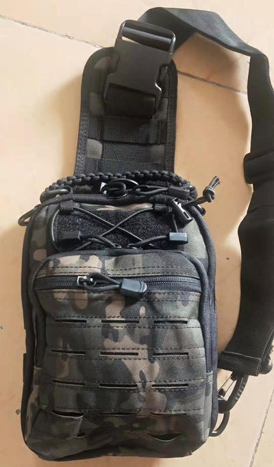 Mochila Táctica de Ciclismo con Cobertor de Ventilador - Camuflaje Militar - Image 16