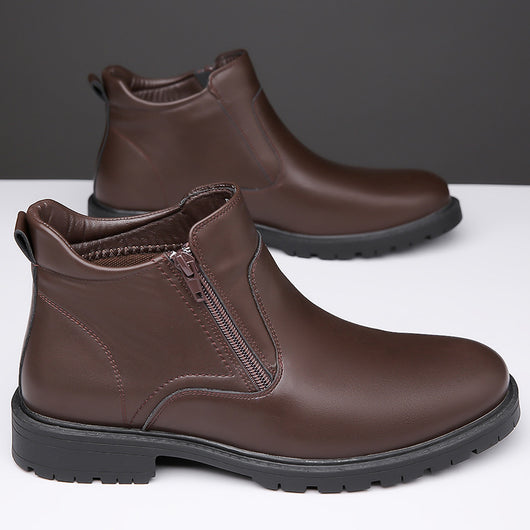 Zapatos Casuales Altos de Cuero para Hombre - Image 4