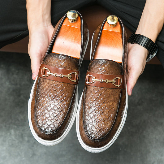Mocasines de Cuero Británico con Hebilla Doble - Zapatos Ejecutivos Versátiles - Image 2