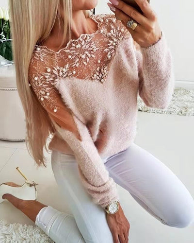 Blusa Tejida de Manga Larga con Tejido Jacquard para Mujer - Image 21