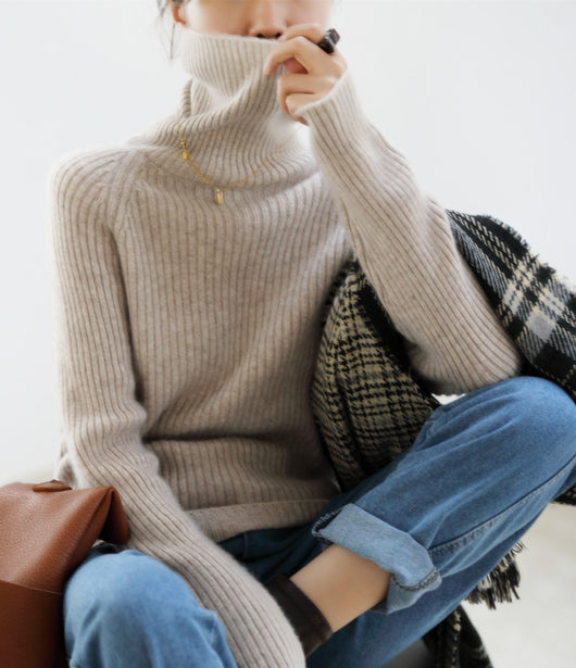 Suéter de Lana Holgado para Mujer Talla Grande - Otoño - Image 5