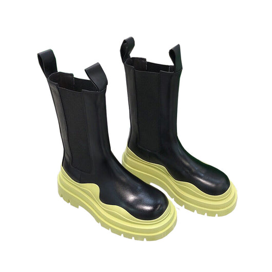 Botas Martin de Cuero con Suela Gruesa para Mujer - Primavera y Otoño - Image 13