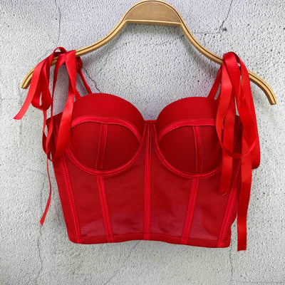 Camisola Sostén de Cinta Francesa con Varillas - Image 4