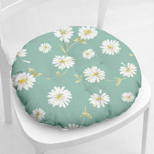 Cojín Grueso de Algodón y Lino para Silla Daisy - Image 36