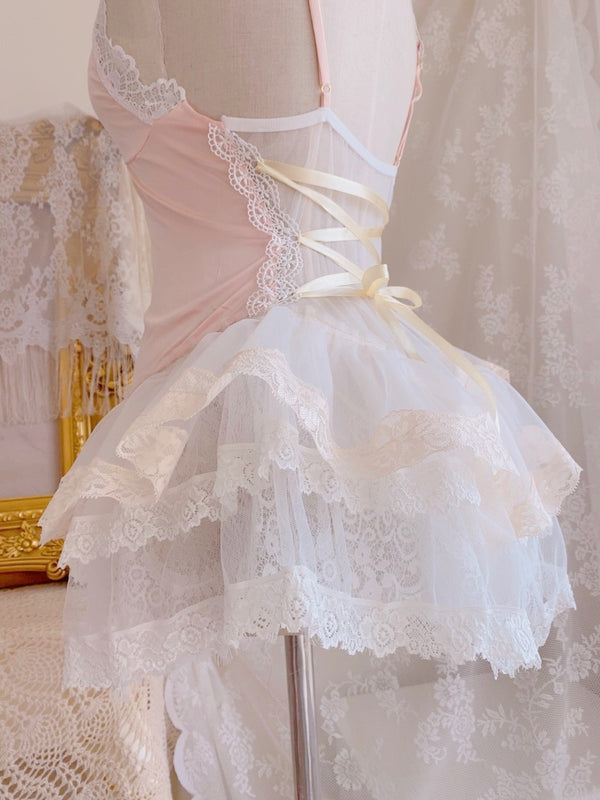 Vestido de Ballet Artesanal con Encaje Hecho a Mano - Image 2