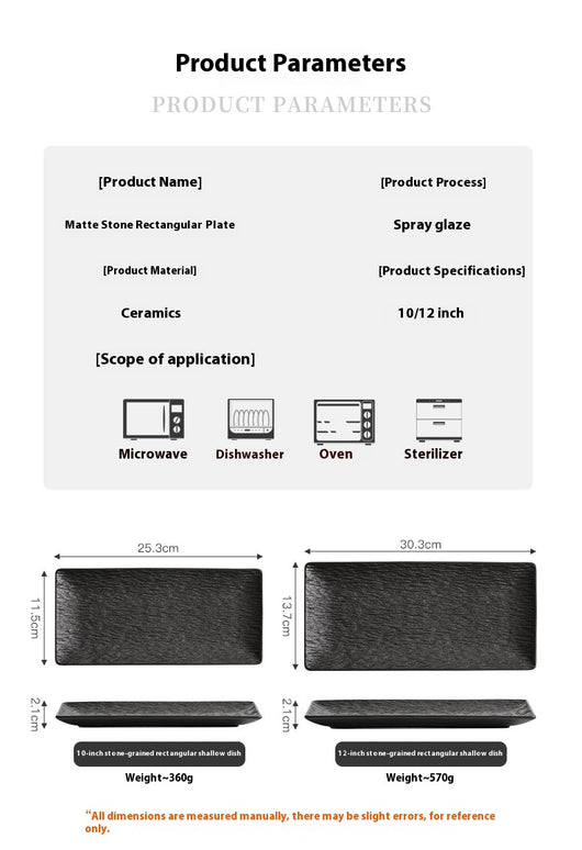 Plato Rectangular de Cerámica Premium para Sushi - Image 12