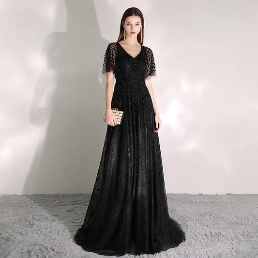 Vestido Elegante de Color Sólido para Mujer