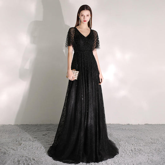 Vestido Elegante de Color Sólido para Mujer